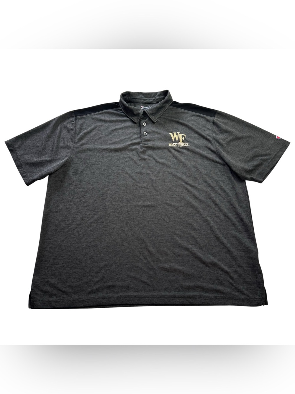Champion Wake Forest Demon Deacons Men’s Embroidered Polo Shirt Gray size 2XL